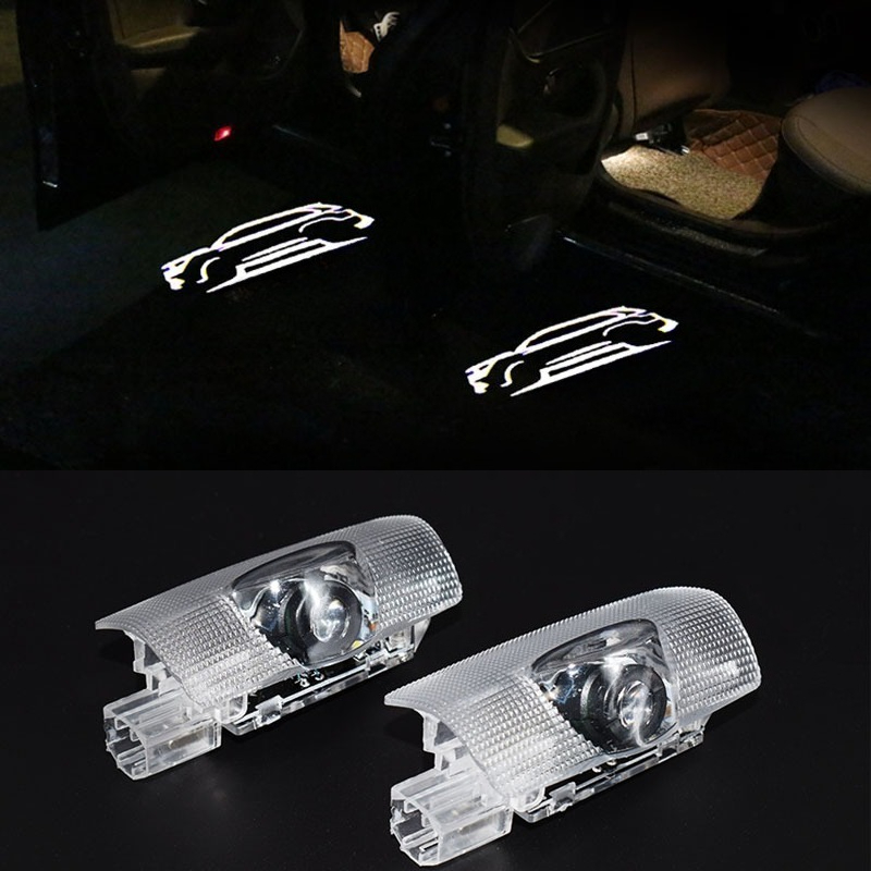 Industrial Laser Projection - 2Pcs Lampu Proyektor LED Pintu Mobil,