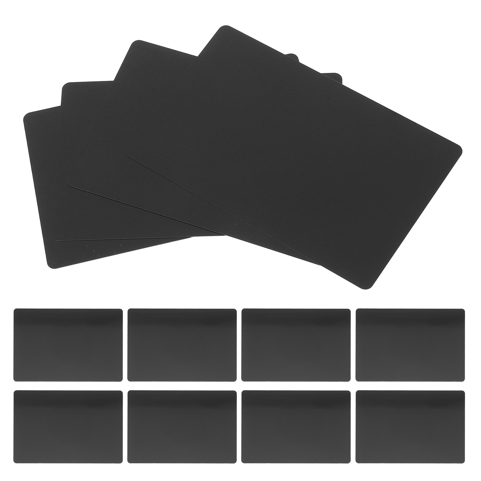 Industrial Laser Etching - 100Pcs Lembaran Aluminium Hitam 3.4x2.1in untuk