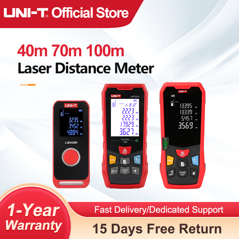 Industrial Laser Distance Sensor - UNI-T Pengukur Jarak Laser 40m 60m