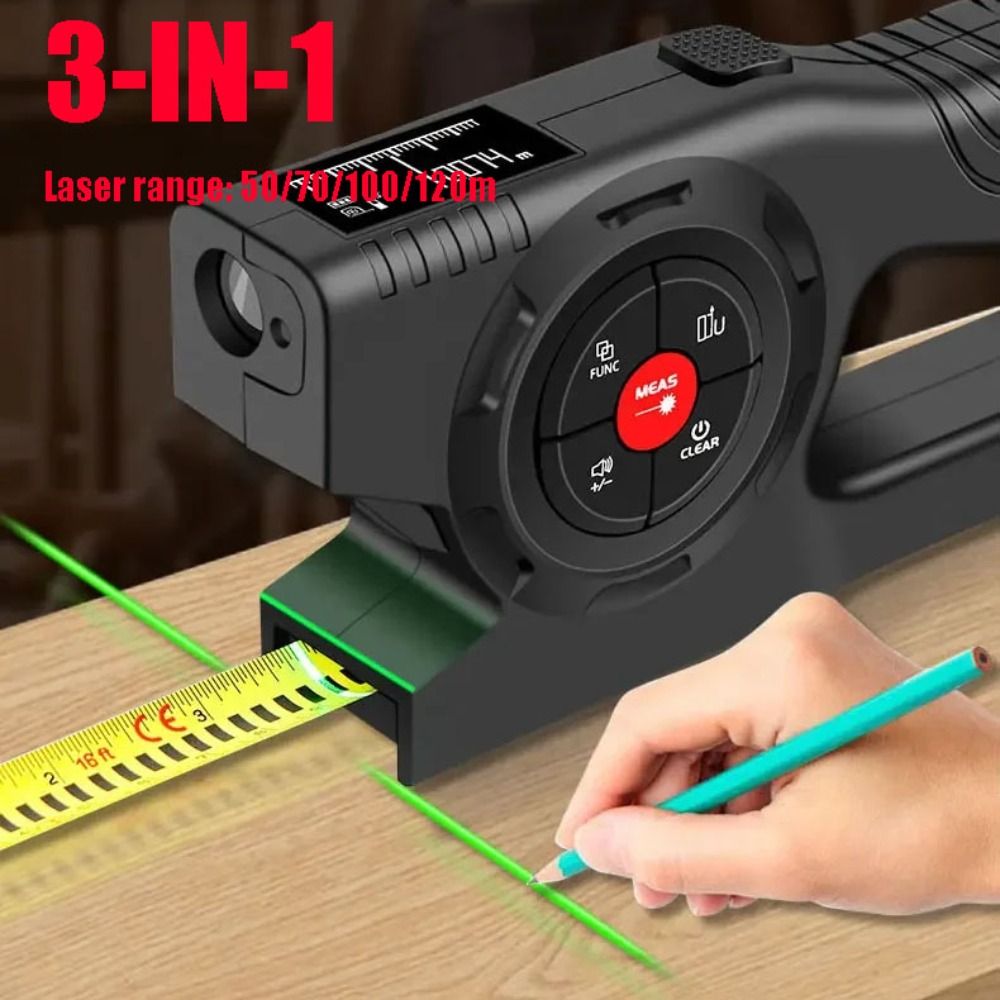 Pengukur Laser 3-in-1, Meteran - Industrial Laser Distance Sensor ulasan dan harga