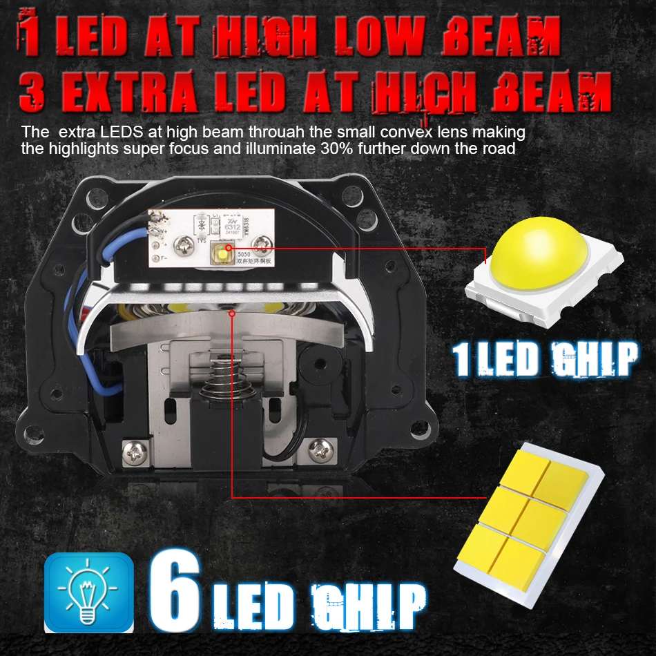 Lensa Proyektor Bi LED 3 Inci  - Industrial Laser Projection ulasan dan harga