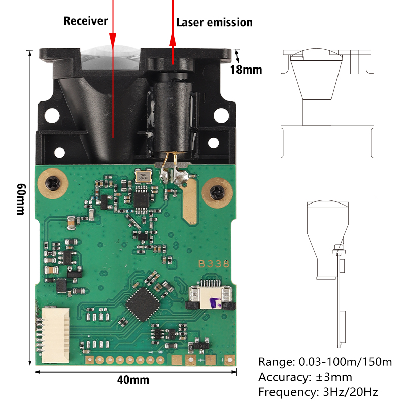 Modul Pengukuran Jarak Otomati - Industrial Laser Distance Sensor ulasan dan harga