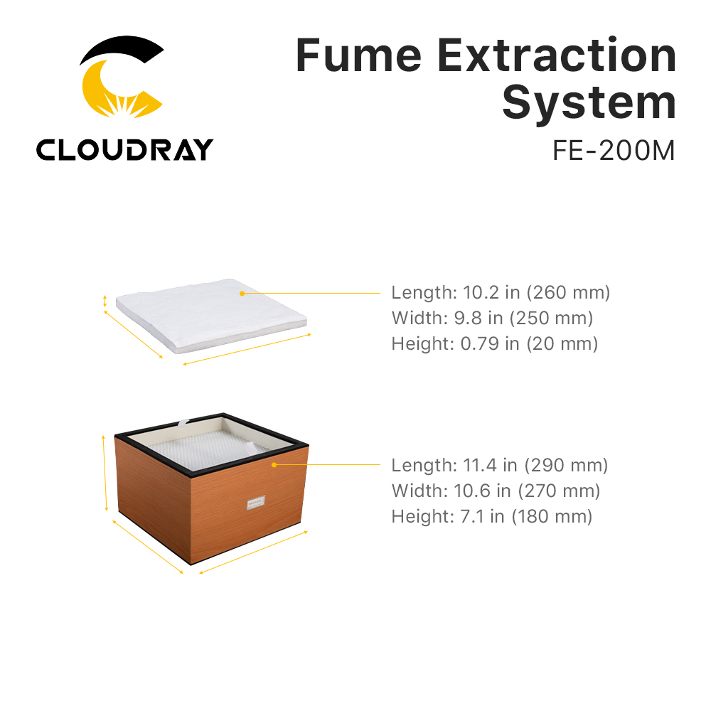Sistem Ekstraksi Asap Cloudray - Industrial Laser Marker ulasan dan harga